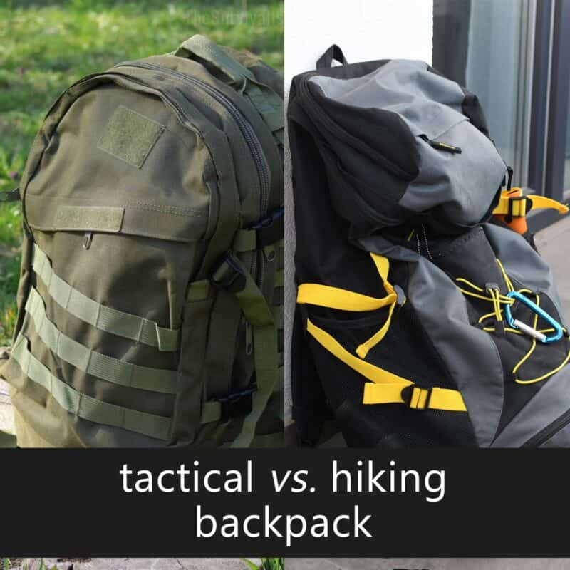 tactical vs. hiking backpacks